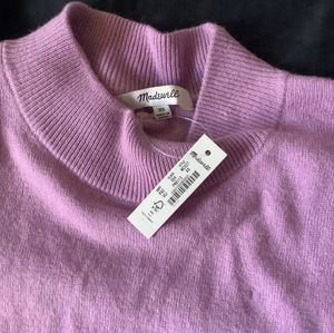 Madewell new mock neck lanvander sweater